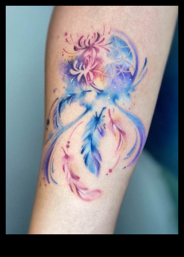 Šķidrais skaistums: izpētiet akvareļu tetovējumu eleganci