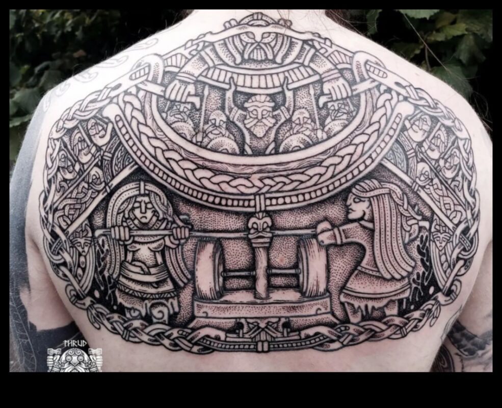 Episkie foni: Epic Back Tetovējumu stāstījumu varenības atklāšana