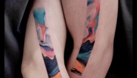 Šķidrais skaistums: izpētiet akvareļu tetovējumu eleganci